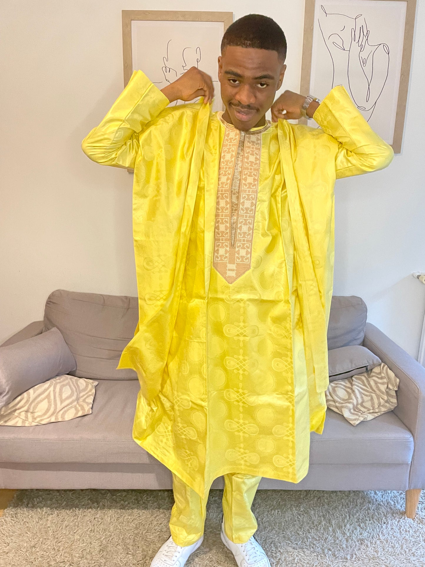 Grand boubou Bazin