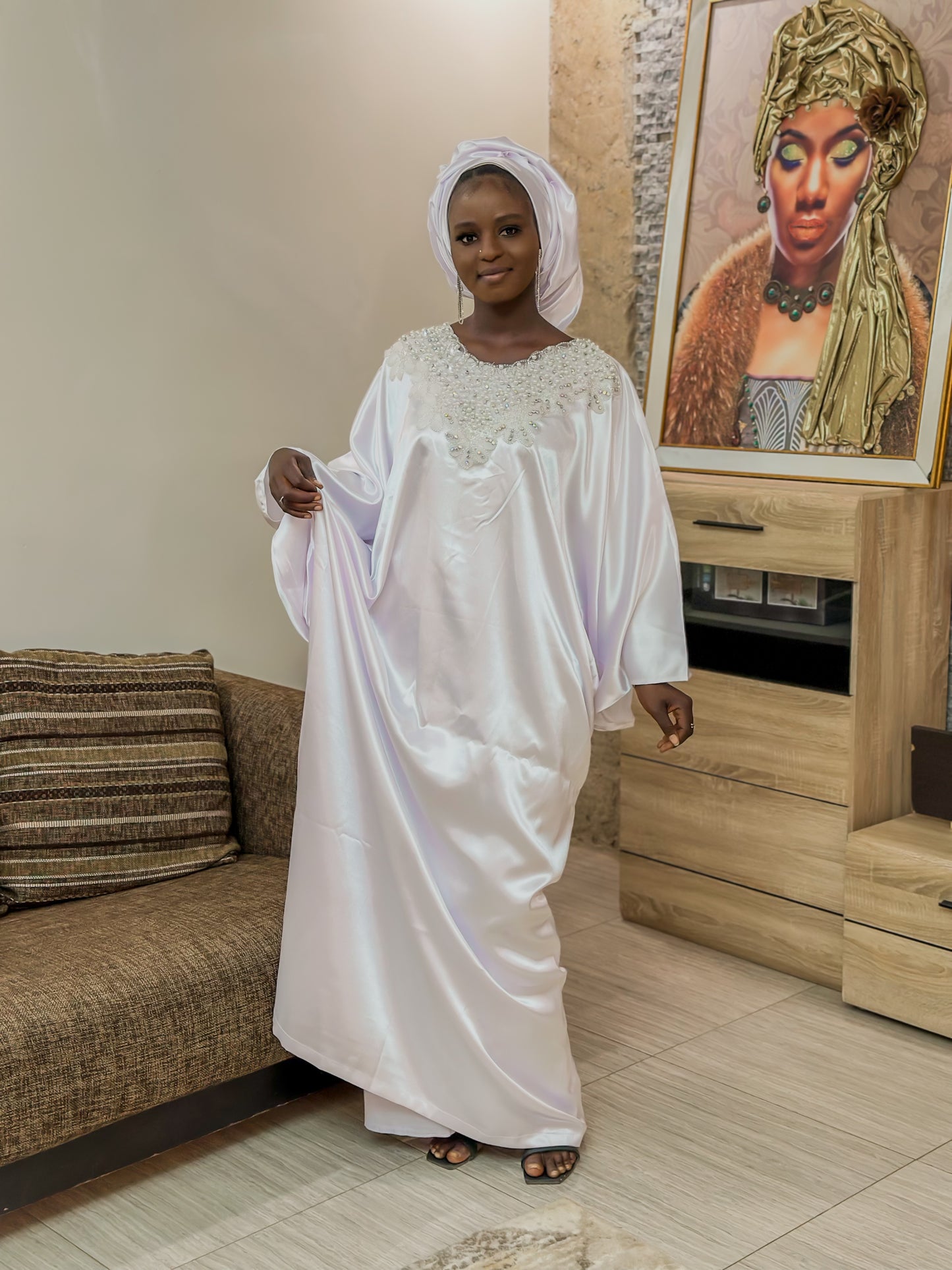 Grand boubou blanc